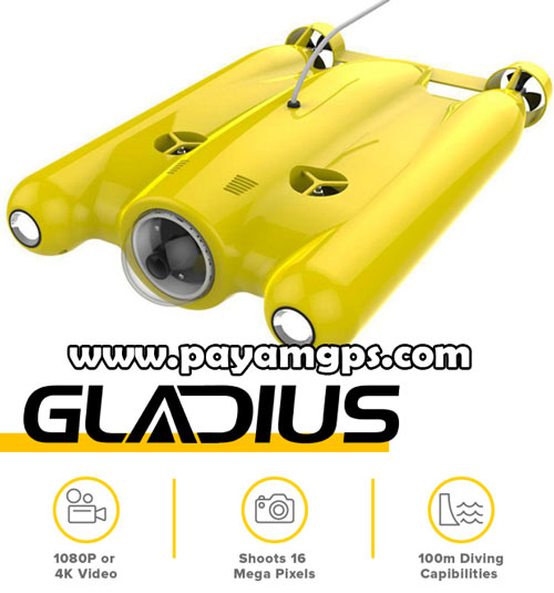 فیلمبرداری زیر دریا با هواپیمای بدون سرنشین زیر آب Gladius